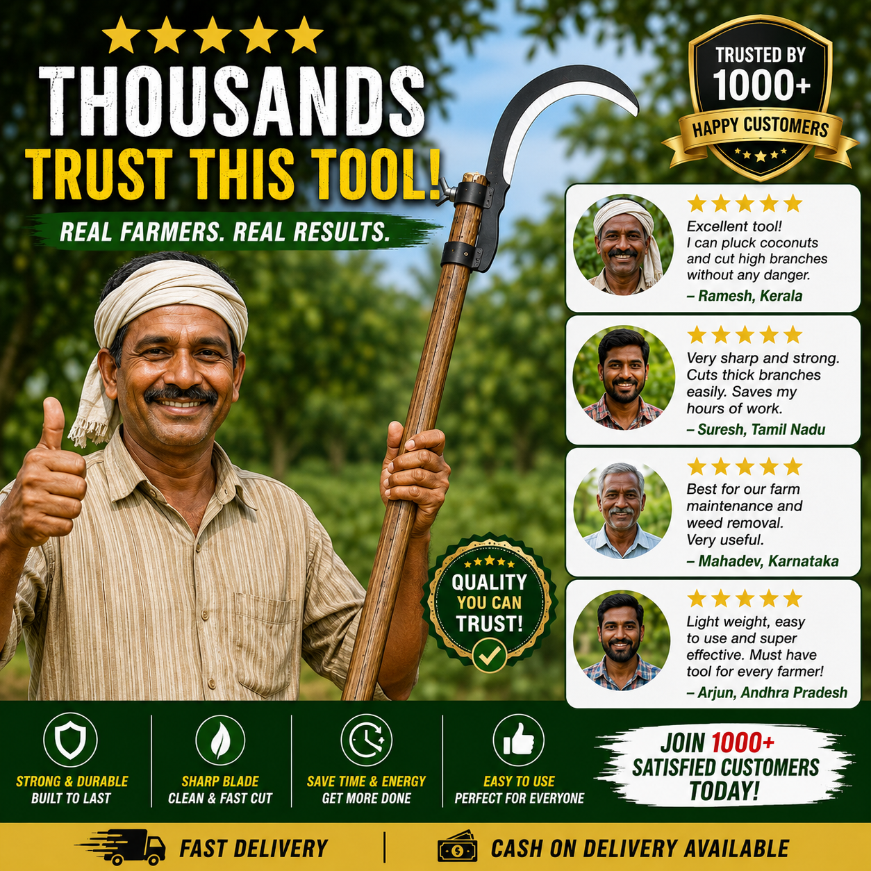 Portable Grass Sickle Cutter Head